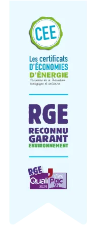 Certifications&nbsp;: CEE - RGE - QualiPac